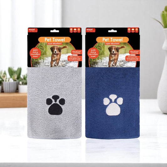 MICROFIBRE PAWPRINT TOWEL