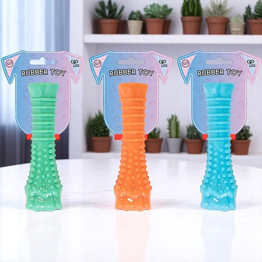 TEXTURED BONE DOG TOY 14CM