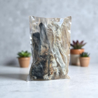 Rabbit ears with hair (100g)